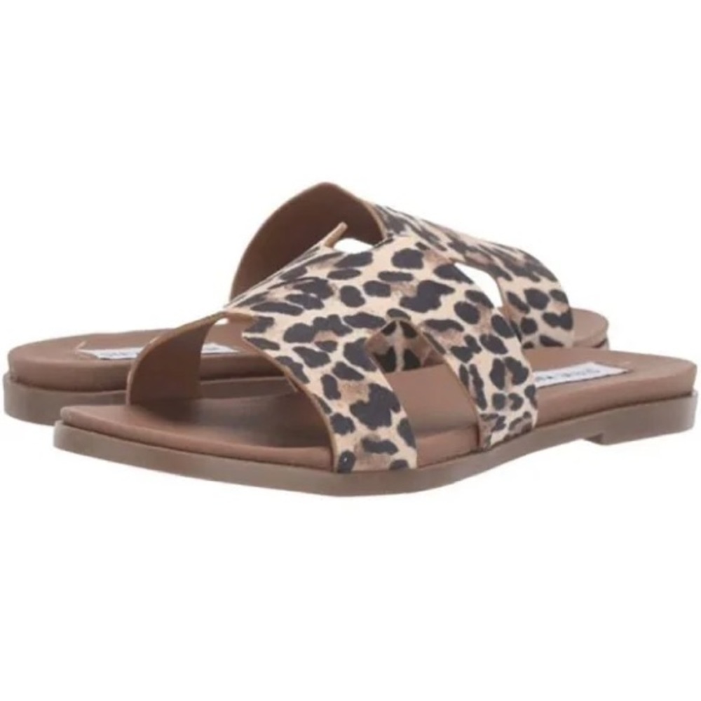 Steve Madden Animal Leopard Print Harriet Slide Sandals